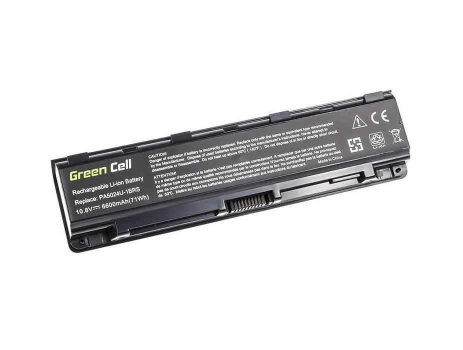 Laptop battery GREEN CELL Toshiba Satellite C850 C855 C870 L850 L855 PA5024 10.8V 6600mAh - Батерии за
