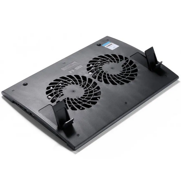 Laptop cooler DeepCool WIND PAL FS 17’’ 2x140 mm 1200 RPM Black - Охлаждащи поставки за лаптопи<<<Лаптопи таблети и