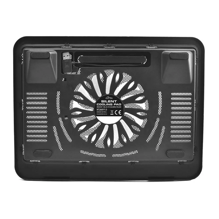 Laptop cooling pad MEDIA-TECH SILENT COOLING PAD MT2660 Black - Stands for notebooksCHL-POD<<<CoolingCHL<<<ActionPL