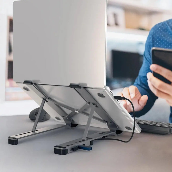 Laptop stand j5create JTS223 4 port USB-C hub Aluminum - Охлаждащи поставки за лаптопи<<<Лаптопи таблети и