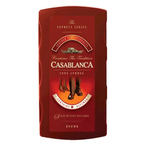 LARGE SHOE POLISHING SPONGE BROWN CASABLANCA - Домакински продукти<<<Домашни потреби<<<Кухня<<<Praktiker