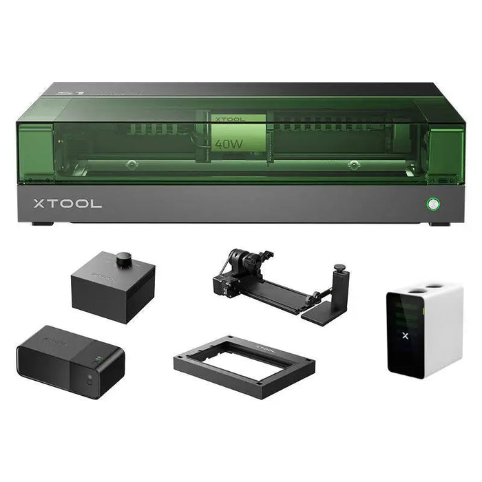 Laser Engraver 2-in-1 xTool S1 40W - All-in-One Kit (Black) - Devices<<<Laser engravers and cutters<<<Creative