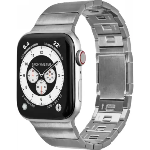 LAUT LINK 2.0 bracelet for Apple Watch 42 / 44 / 45 / 49 mm - silver - Smartwatch straps and cases<<<HurtelXML
