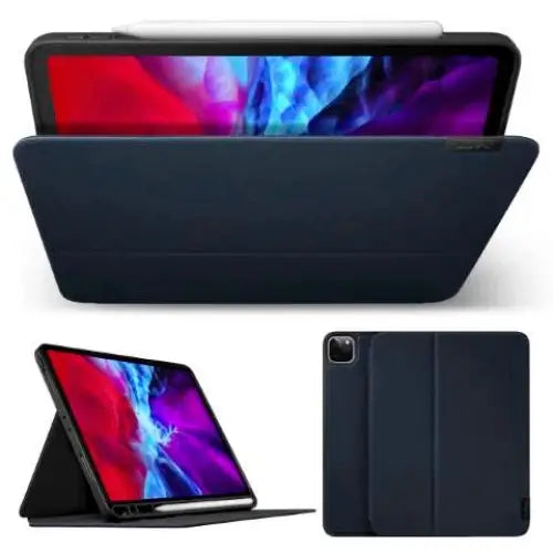 LAUT Prestige Folio Case with Apple Pencil Holder for iPad Pro 11’’ iPad Air 10.9’’ - Navy Blue - Cell phone
