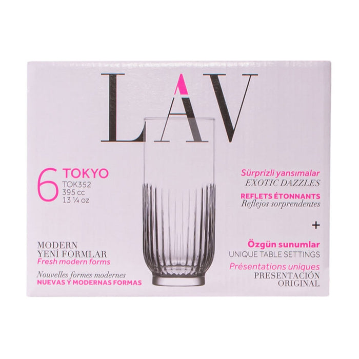 SOFT GLASS 395 ML 6 PCS TOKYO LAV