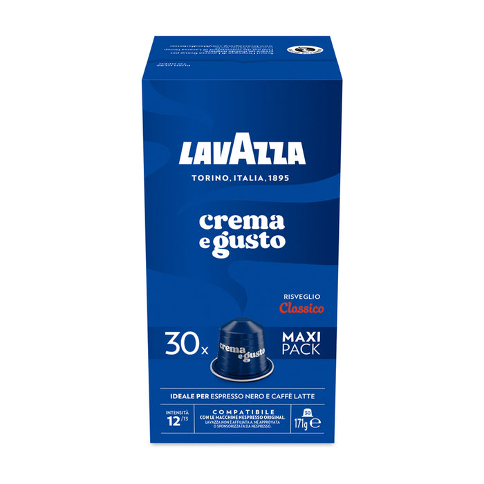 COFFEE CAPSULES NES ALU 30 LAVAZZA CREMA E GUSTO MAXI