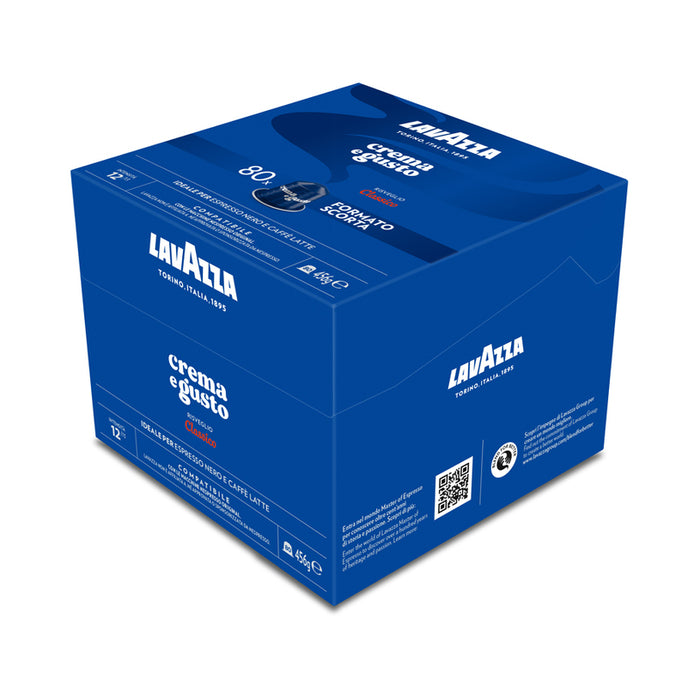 COFFEE CAPSULES NES ALU CREMA E GUSTO 80 COUNTS LAVAZZA