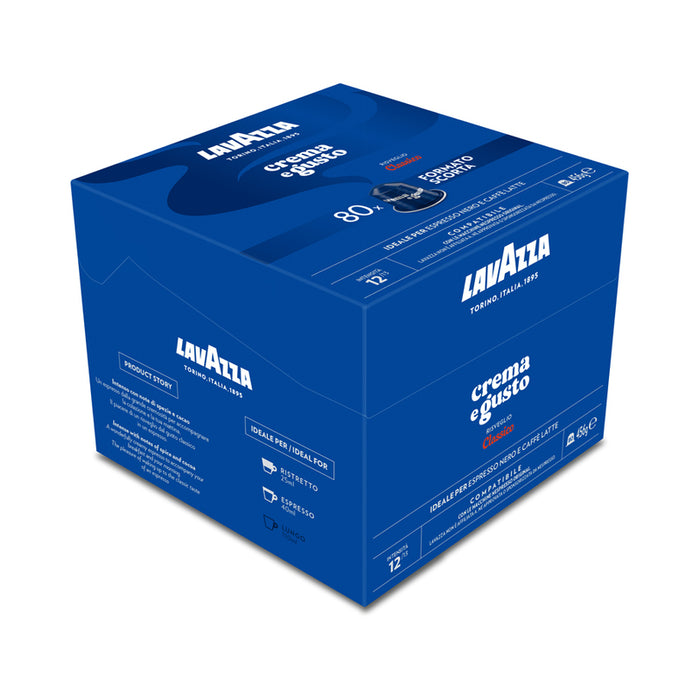 COFFEE CAPSULES NES ALU CREMA E GUSTO 80 COUNTS LAVAZZA