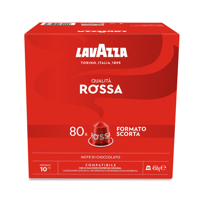 COFFEE CAPSULES NES ALU QUALITA ROSSA 80 COUNTS LAVAZZA