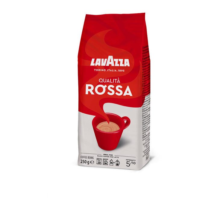 COFFEE LAVAZZA QUALITA ROSSA 250G BEANS