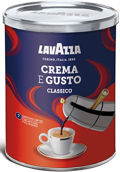 Coffee LAVAZZA CREMA IS GUSTO, 250g ground metal box