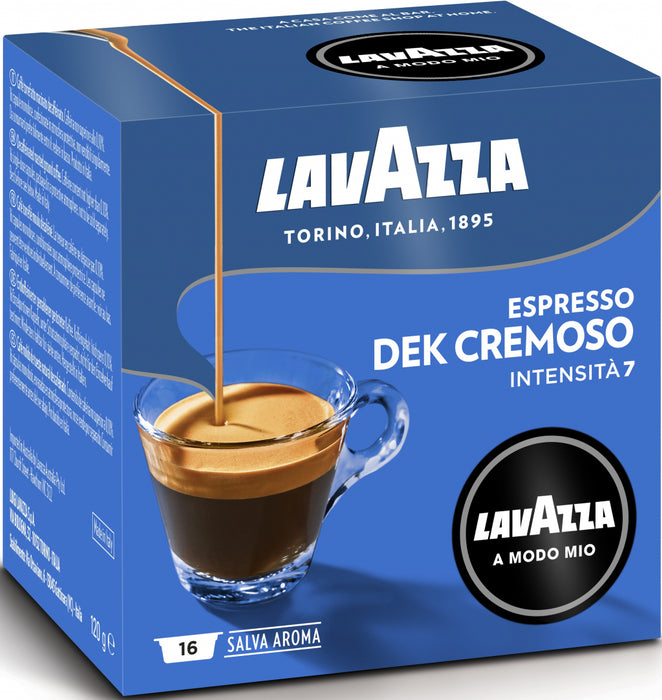 Coffee capsules LAVAZZA A Modo Mio DEK CREMOSO 16 capsules