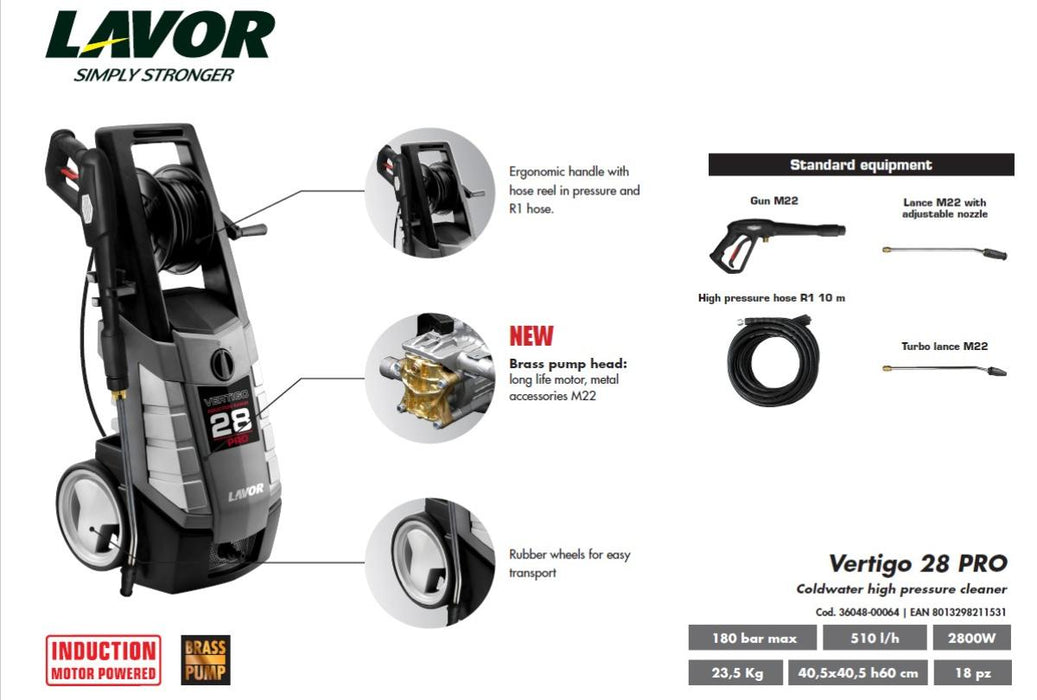 FAUCET LAVOR VERTIGO 28 PRO