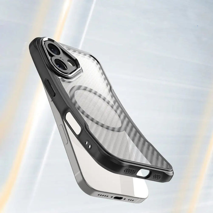 Leading Series MagSafe Silicone Case for iPhone 16 Plus - Black - Cell phone cases and covers<<<HurtelXML