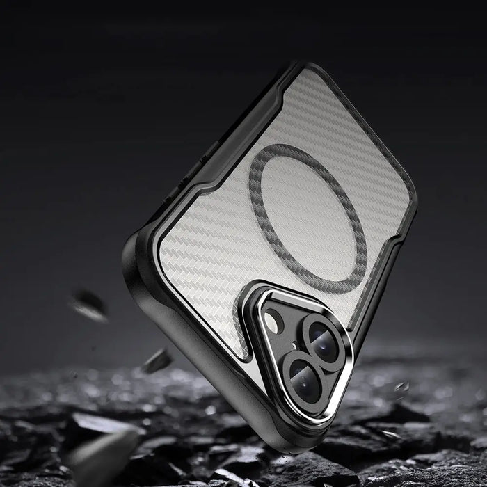 Leading Series MagSafe Silicone Case for iPhone 16 Plus - Black - Cell phone cases and covers<<<HurtelXML