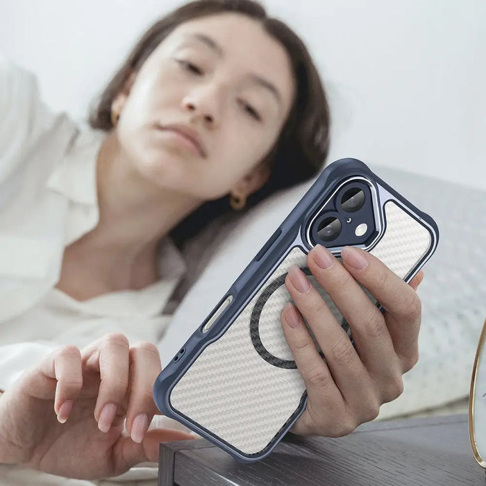 Leading Series MagSafe Silicone Case for iPhone 16 Plus - Blue - Cell phone cases and covers<<<HurtelXML