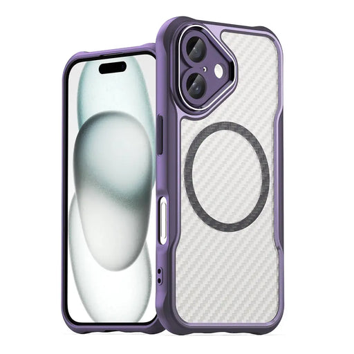 Leading Series MagSafe Silicone Case for iPhone 16 Plus - Purple - Cell phone cases and covers<<<HurtelXML