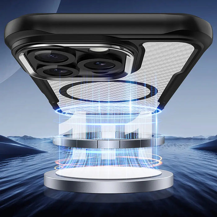 Leading Series MagSafe Silicone Case for iPhone 16 Pro - Black - Cell phone cases and covers<<<HurtelXML