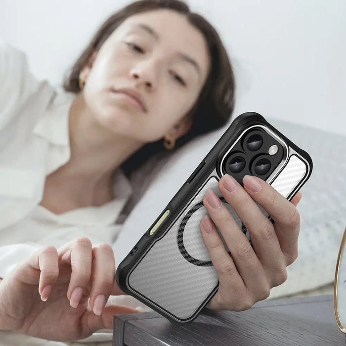 Leading Series MagSafe Silicone Case for iPhone 16 Pro Max - Black - Cell phone cases and covers<<<HurtelXML