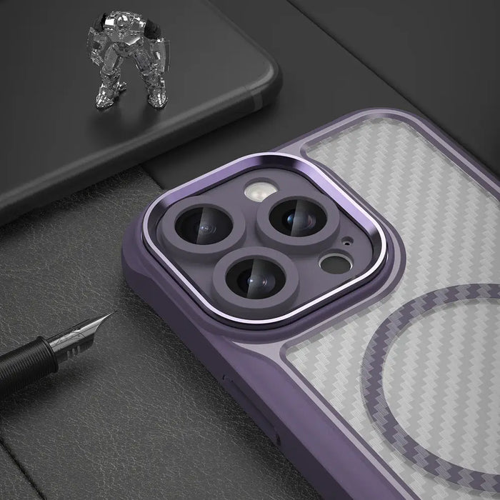 Leading Series MagSafe Silicone Case for iPhone 16 Pro Max - Purple - Cell phone cases and covers<<<HurtelXML