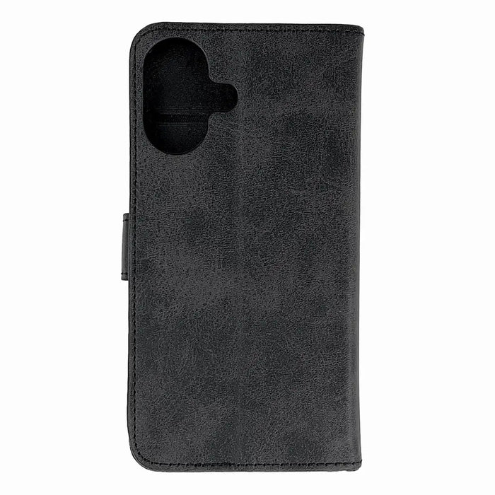 Leather Book Case for iPhone 16 - black - Cell phone cases and covers<<<HurtelXML