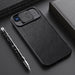 Leather Case with Camera Cover for iPhone 15 Pro Max Nillkin Qin Pro Leather - Black - Cell phone cases