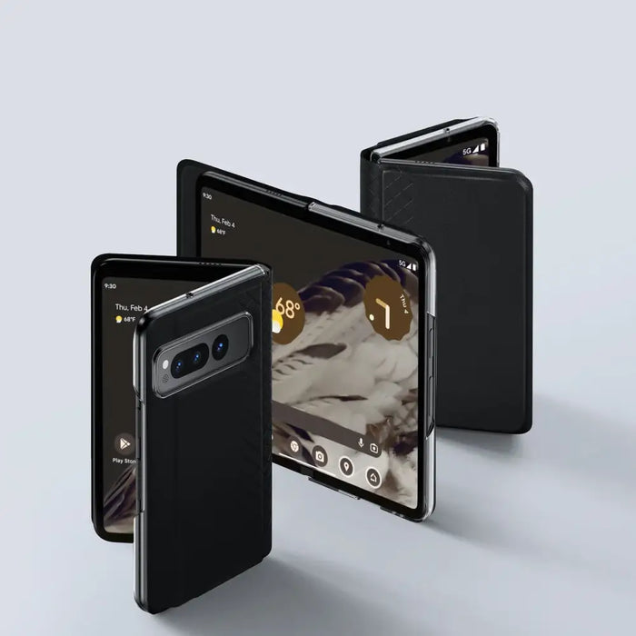 Leather flip and wallet case for Google Pixel Fold Dux Ducis Bril - black - Cell phone cases and covers<<<HurtelXML