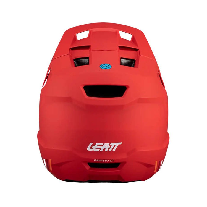 LEATT MTB Gravity 1.0 V24 Full-Face Cycling Helmet, Size M, Red