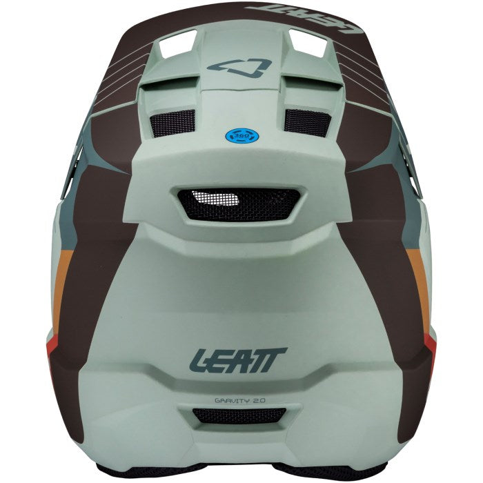 LEATT MTB Gravity 2.0 V25 Full-Face Cycling Helmet Size M mint