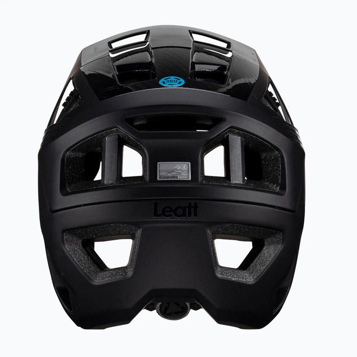 LEATT MTB Enduro 4.0 V23 bicycle helmet with removable chin bar, size L, black