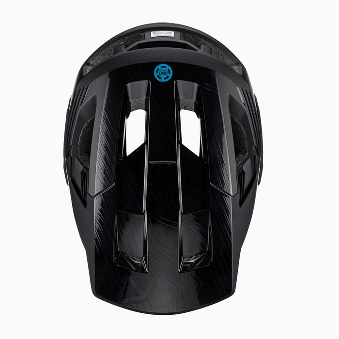 LEATT MTB Enduro 4.0 V23 bicycle helmet with removable chin bar, size L, black