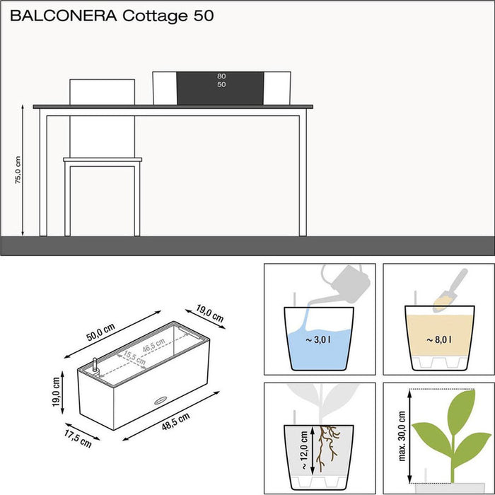 BALCONY 50CM LECHUZA COTTAGE