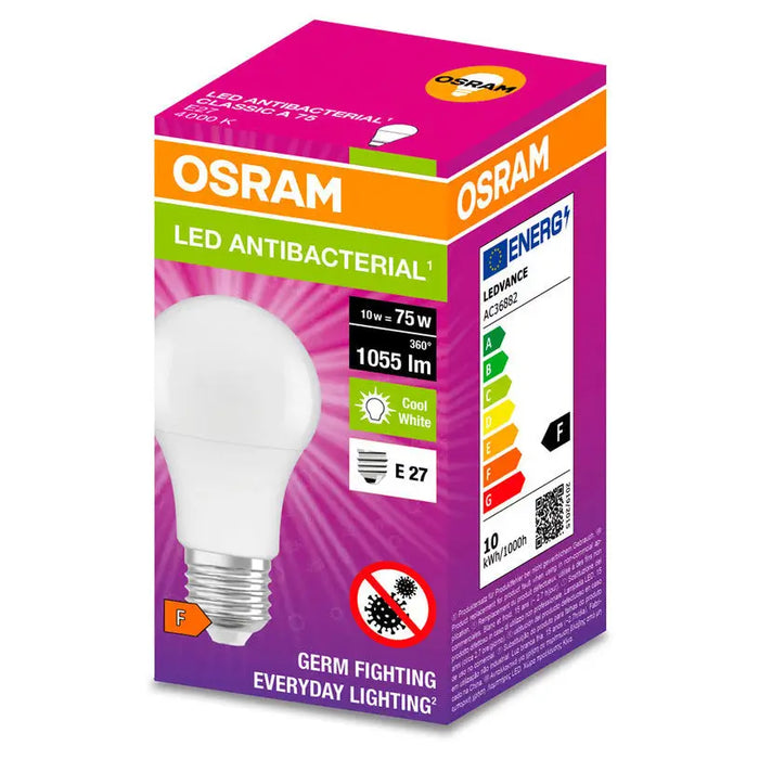 LED ANTIBACTERIAL BULB 1055LM 4000K E27 OSRAM - Led крушки<<<Електрически крушки<<<Осветление<<<Praktiker