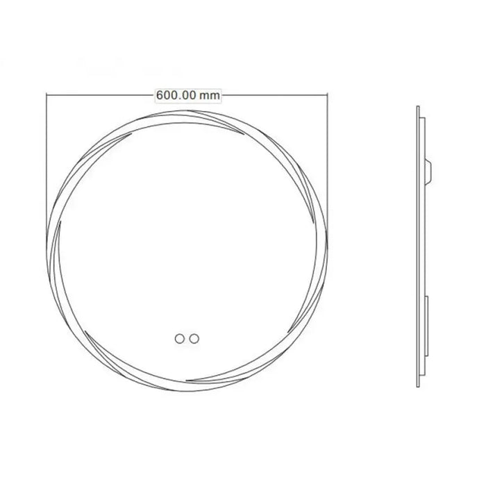 LED BATHROOM MIRROR ELENE INTER CERAMIC 1944 - Огледала<<<Мебели и огледала за баня<<<Баня<<<Praktiker