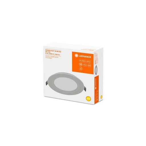 LED BUILT-IN LUMINAIRE DL SLIM GEN2 DN105 6W/3000K WT IP20 LEDVANCE - Диодни тела индустриални<<<Източници на