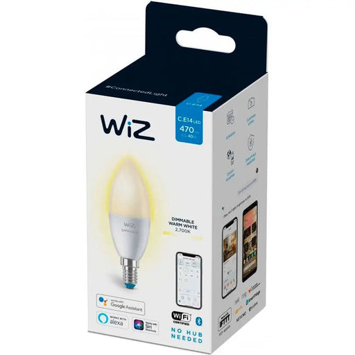 LED BULB CANDLE E14 4.9W 2700K 470LM DIMMABLE MAT WI-FI WIZ - Осветление<<<Смарт