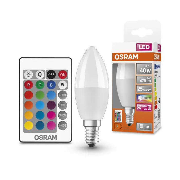 LED BULB E14 4.9W RGB OSRAM - Декоративни крушки<<<Електрически крушки<<<Осветление<<<Praktiker&&&LED