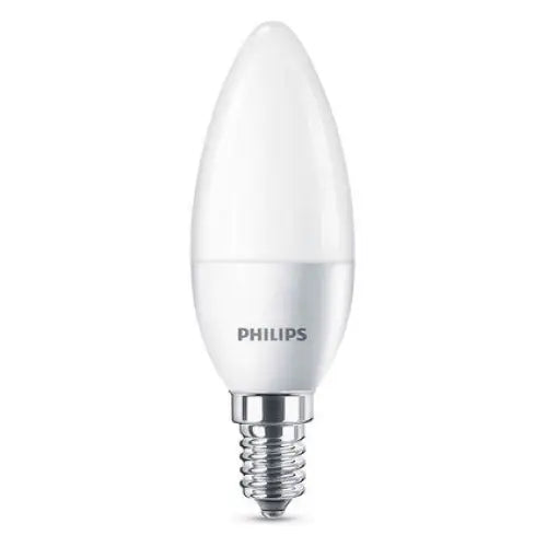 LED BULB E14 5.5W 520LM 4000K CANDLE PHILIPS B35 - Led крушки<<<Електрически крушки<<<Осветление<<<Praktiker&&&LED