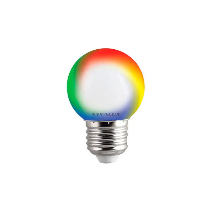 LED BULB E27 0.5W BALL RGB VIVALUX COLORS - Led крушки<<<Електрически крушки<<<Осветление<<<Praktiker&&&LED