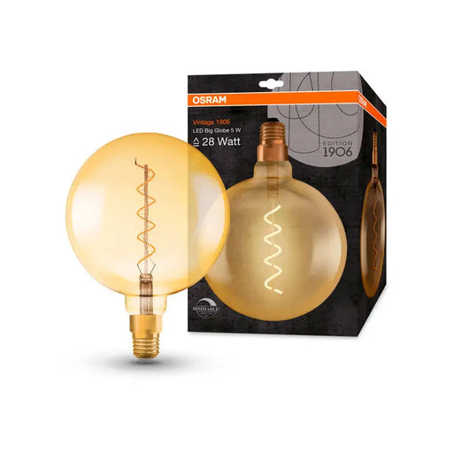 LED BULB E27 5W VINTAGE GLOBE200 GOLD DIM OSRAM - Декоративни крушки<<<Електрически крушки<<<Осветление<<<Praktiker