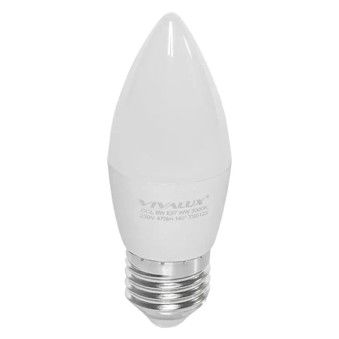 LED BULB E27 6W 470LM 3000K CANDLE VIVALUX - Led крушки<<<Електрически крушки<<<Осветление<<<Praktiker&&&LED