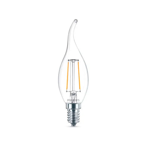 LED BULB FILAMENT PHILIPS E14 2W 250LM 2700K CANDLE - Декоративни крушки<<<Електрически