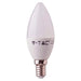 LED BULB V-TAC E14 5.5W 3000K 470LM CANDLE SMN - Led крушки<<<Електрически