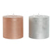 LED Candle DKD Home Decor Golden Silver 15 x 15 x 15 cm (AA) (2 Units) - Декорация и Осветление<<<Дом