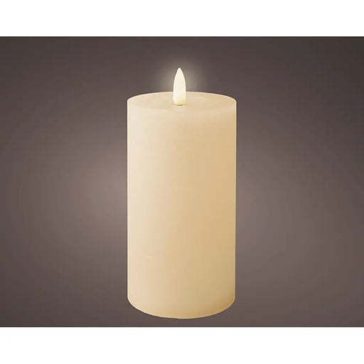 LED Candle Lumineo Beige Cream Ø 7 x 15 cm (AAA) - Декорация и Осветление<<<Дом Градина<<<BigBuy&&&LED