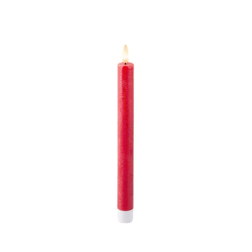 LED Candle Lumineo Red Ø 2,2 x 24,5 cm 2 Units (AAA) - Декорация и Осветление<<<Дом Градина<<<BigBuy&&&LED
