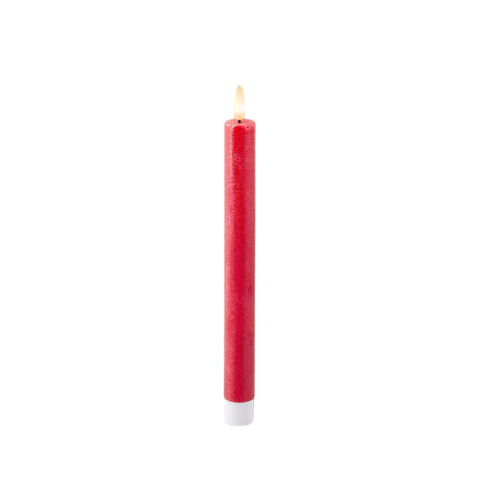 LED Candle Lumineo Red Ø 2,2 x 24,5 cm 2 Units (AAA) - Декорация и Осветление<<<Дом Градина<<<BigBuy&&&LED