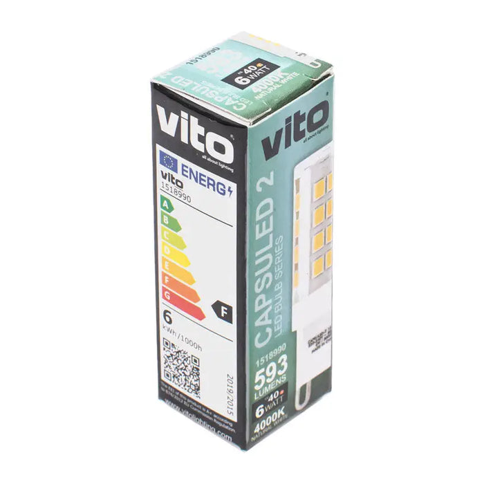 LED CAPSULE G9 6W 4000K 593LM VITO - Led крушки<<<Електрически крушки<<<Осветление<<<Praktiker