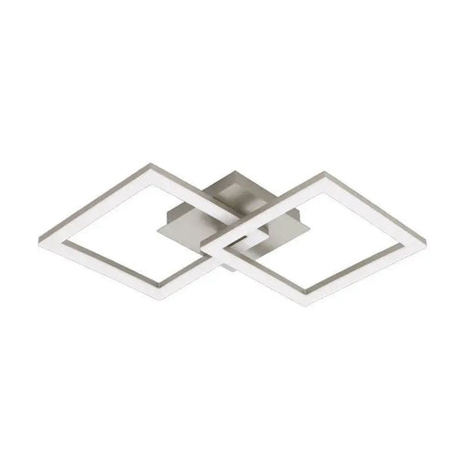 LED CEILING LAMP 20W 3000K NICKEL EGLO HUERTA - LED плафони<<<Вътрешно осветление<<<Осветление<<<Praktiker