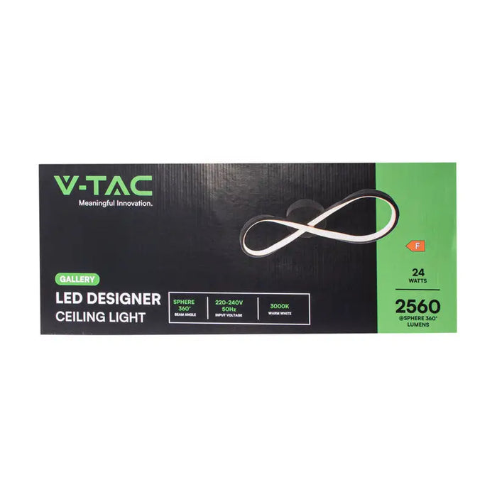 LED CEILING LAMP 24W 3000K 2560LM BLACK V-TAC - LED плафони<<<Вътрешно осветление<<<Осветление<<<Praktiker&&&LED